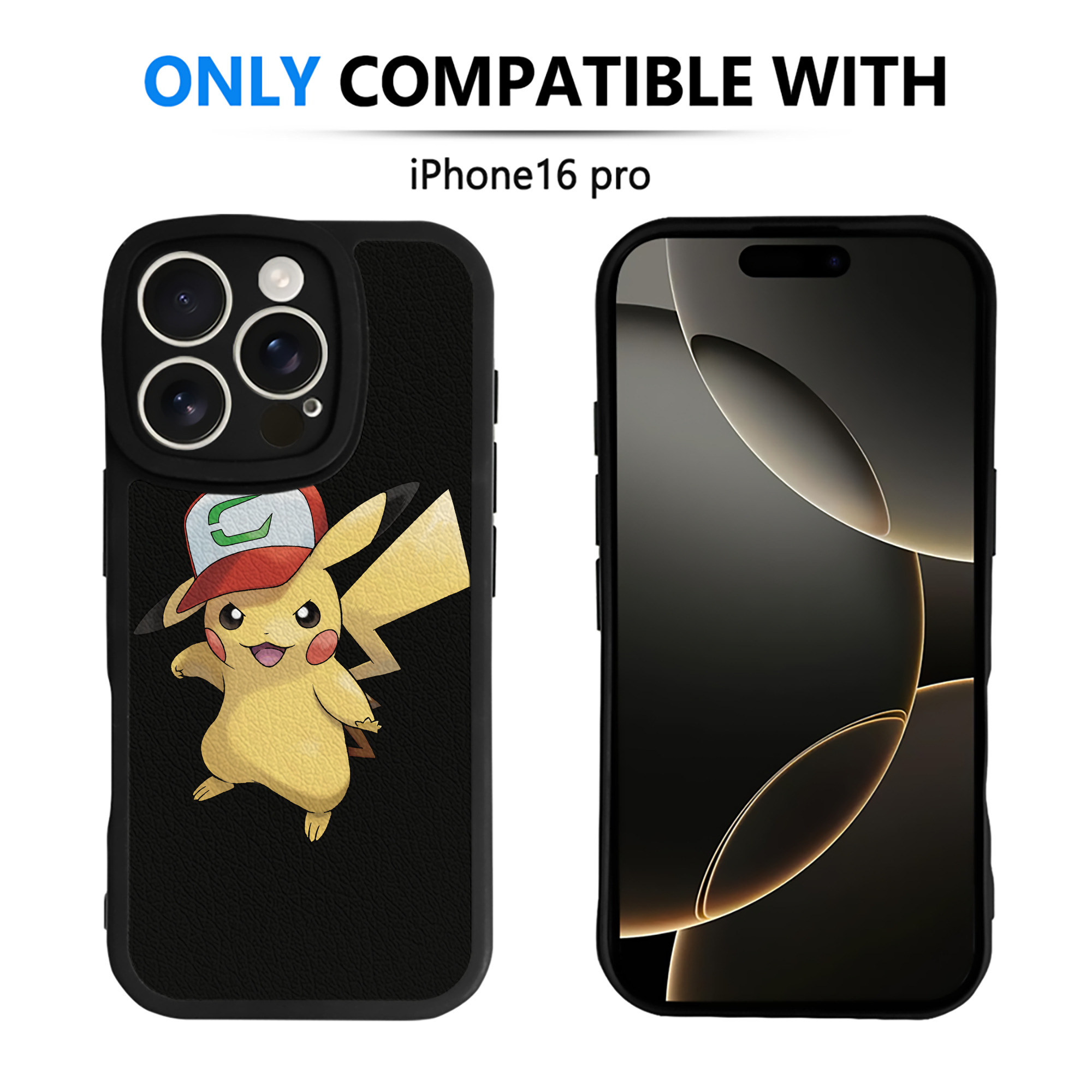 （画像用） ポケットモンスター Pokémon 【iPhone 16シリーズ対応】シリコンスマホケース（レザー調） 材質：シリコン